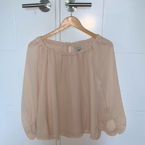 Powder beige blouse